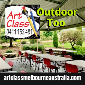 Garden plein air Art Class Melbourne Australia 0411 152 481