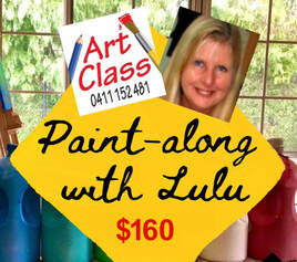 Lu The Artist at Art Class Melbourne Australia 0411 152 481