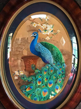 Peacock Watercolour Painting Lessons by Lu Art Class Melbourne Australia artclassmelbourneaustralia.com 0411 152 481